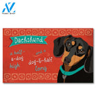 Dachshund Doormat - 18" x 30"