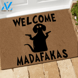 Dachshund Doormat Dachshund Pew Pew Madafakas | Welcome Mat | House Warming Gift