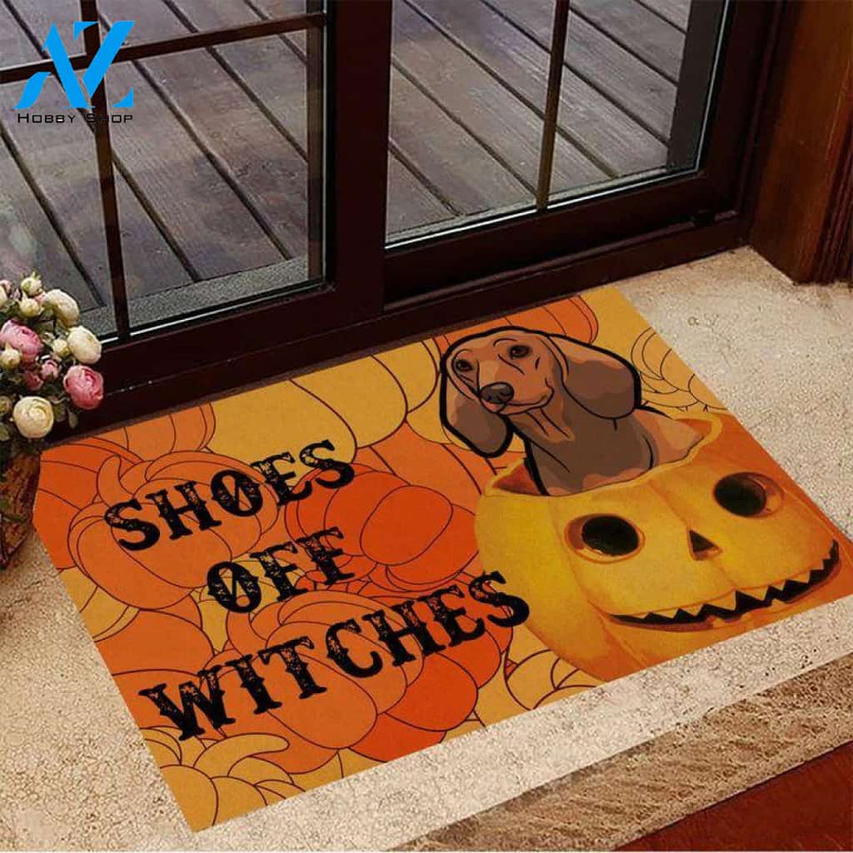 Dachshund Easy Clean Welcome DoorMat | Felt And Rubber | DO3345
