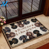 Dachshund Easy Clean Welcome DoorMat | Felt And Rubber | DO2870