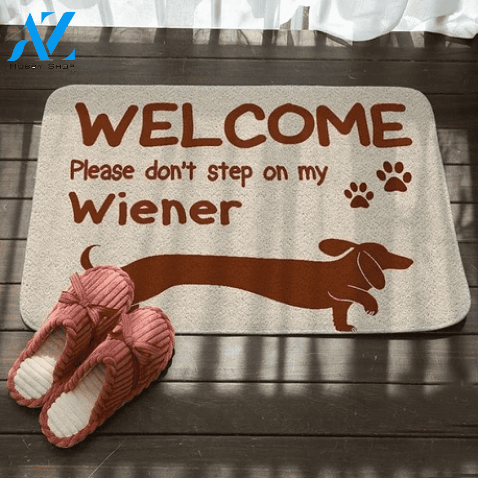 Dachshund Easy Clean Welcome DoorMat | Felt And Rubber | DO2889