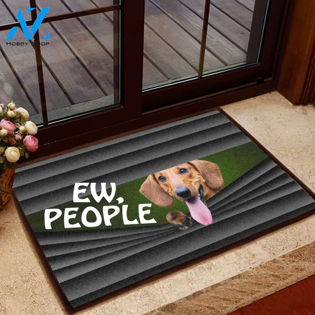 Dachshund Ew People - Dog Doormat Welcome Mat House Warming Gift Home Decor Gift for Dog Lovers Funny Doormat Gift Idea