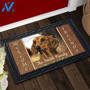 Dachshund Field Personalized Doormat - 18" x 30"