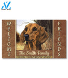 Dachshund Field Personalized Doormat - 18" x 30"