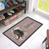 Dachshund Flower Welcome Doormat Indoor And Outdoor Mat Entrance Rug Sweet Home Decor Housewarming Gift Gift For Friend Family Stem Feminist