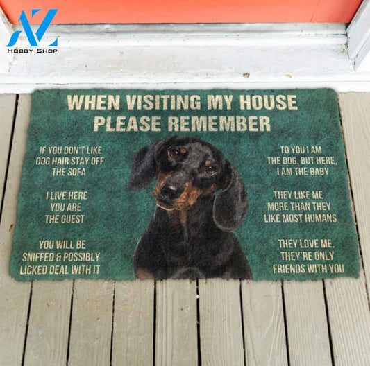 Dachshund funny doormat