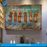 Dachshund - God says you are Dachshund Landscape Canvas Prints - Wall Art