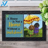 Dachshund Hot Doggies House Not A Home Doormat