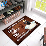 Dachshund I Will Follow You Indoor and Outdoor Doormat Warm House Gift Welcome Mat Gift For Dog Lovers Gift For Friend Birthday Gift