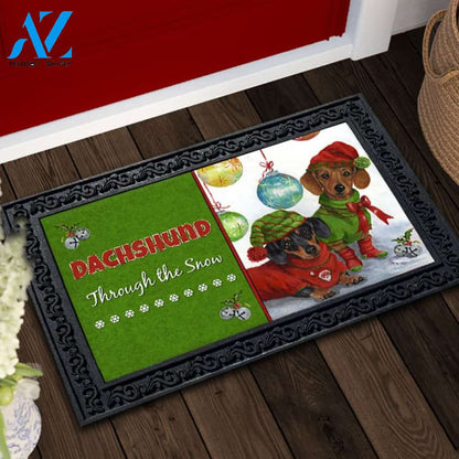 Dachshund Jingles Doormat - 18" x 30"