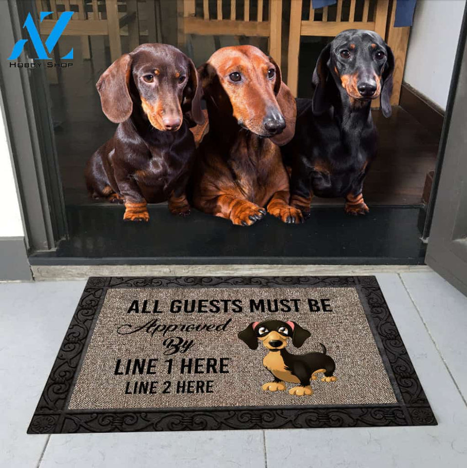 Dachshund M289 Custom Doormat All Over Printed (6228)