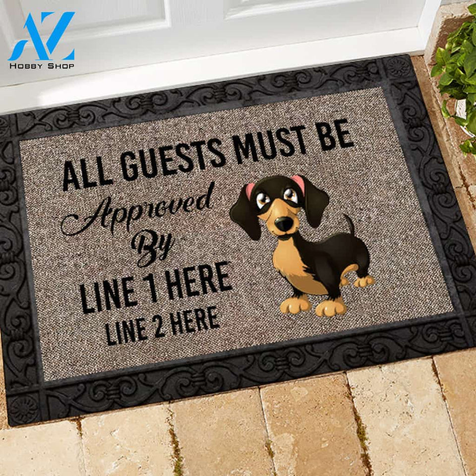 Dachshund M289 Custom Doormat All Over Printed (6228)