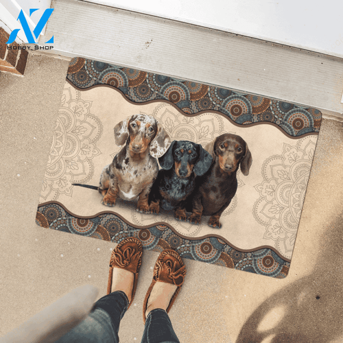 Dachshund Mandala Doormat | Welcome Mat | House Warming Gift