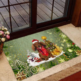 Dachshund Merry Christmas Doormat