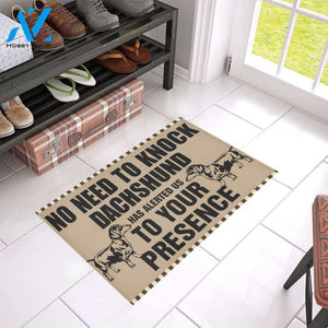 Dachshund No Need To Knock Funny Indoor And Outdoor Doormat Warm House Gift Welcome Mat Funny Birthday Gift For Dog Lovers