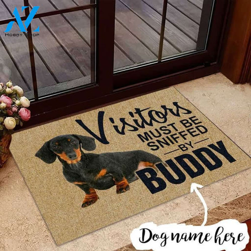 Dachshund Personalized MMC3010149 Doormat