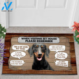 Dachshund Please Remember Funny Indoor And Outdoor Doormat Warm House Gift Welcome Mat Gift For Dog Lovers