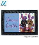 Dachshund Spring Bunny Doormat - 18" x 30"