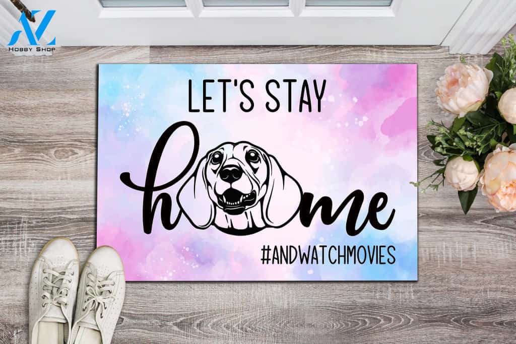 Dachshund Stay Home Doormat | Welcome Mat | House Warming Gift