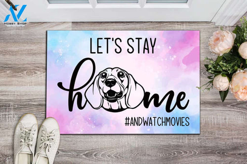 Dachshund Stay Home Doormat | Welcome Mat | House Warming Gift