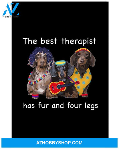 Dachshund the best therapist poster