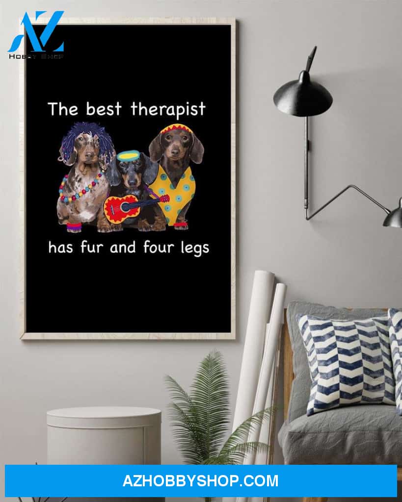 Dachshund the best therapist poster