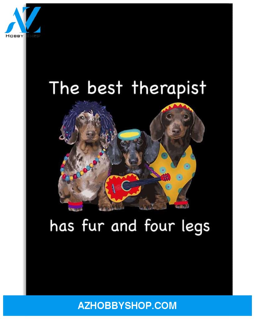 Dachshund the best therapist poster