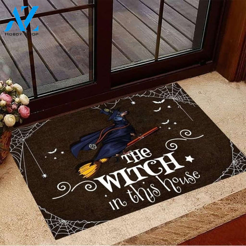 Dachshund The Witch In This House Halloween Funny Doormat Gift For Dog Lovers Birthday Gift Home Decor Warm House Gift Welcome Mat