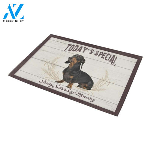 Dachshund Today Is Special Doormat Indoor And Outdoor Mat Entrance Rug Sweet Home Decor Housewarming Gift Gift For Friend Family Stem Feminist