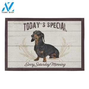 Dachshund Today Is Special Doormat Indoor And Outdoor Mat Entrance Rug Sweet Home Decor Housewarming Gift Gift For Friend Family Stem Feminist