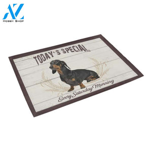 Dachshund Today Is Special Doormat Indoor And Outdoor Mat Entrance Rug Sweet Home Decor Housewarming Gift Gift For Friend Family Stem Feminist