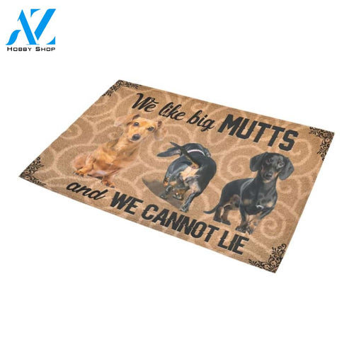 Dachshund We Like Big Mutts Doormat Indoor And Outdoor Mat Entrance Rug Sweet Home Decor Housewarming Gift Gift For Friend Family Stem Feminist