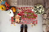 Dachshund with Merry Christmas M4 Custom Doormat All Over Printed (6228)