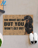 Dachshund You Might Easy Clean Welcome DoorMat | Felt And Rubber | DO1644