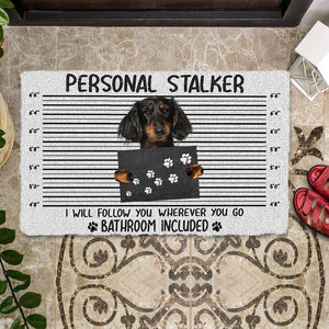 Dachshund Personal Stalker Doormat