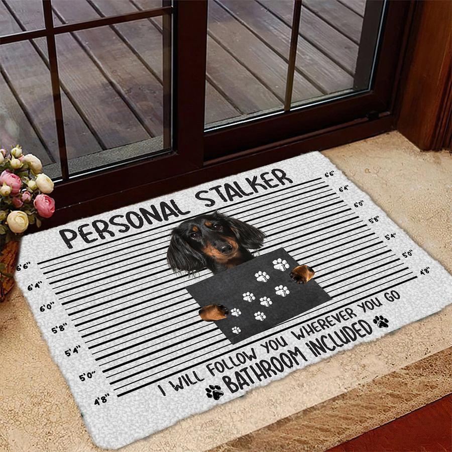 Dachshund Personal Stalker Doormat