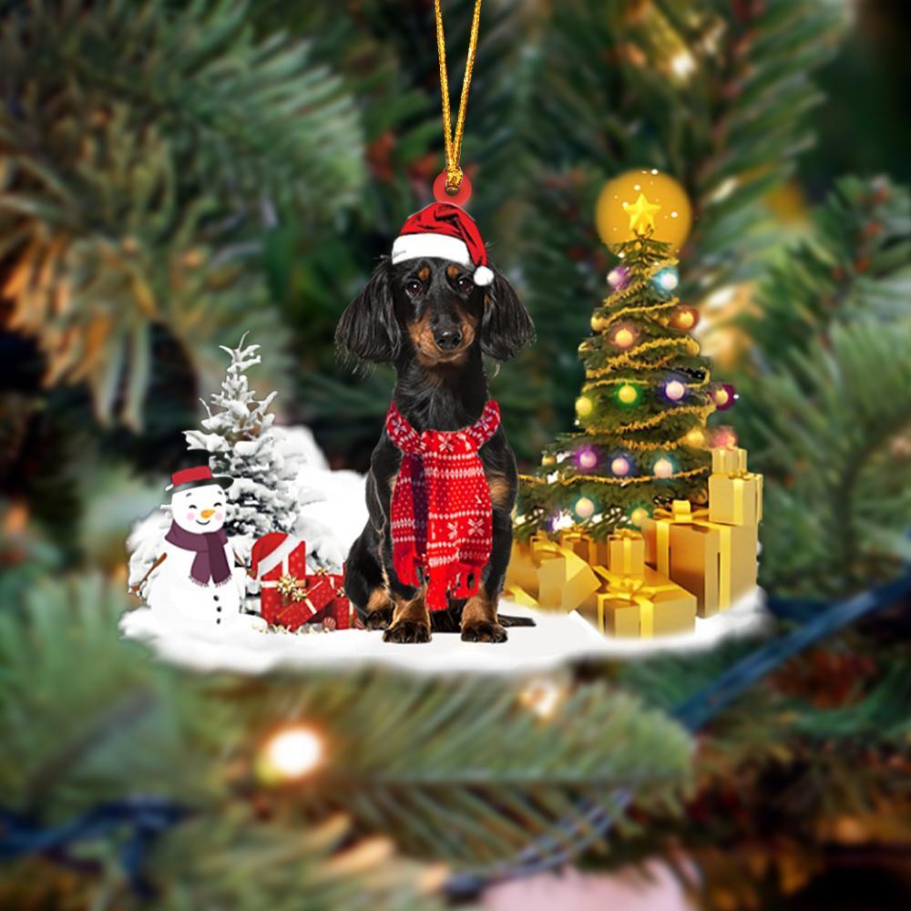 Godmerch- Ornament- dachshund Christmas Ornament Dog Ornament, Car Ornament, Christmas Ornament