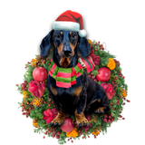 Godmerch- Ornament- Dachshund Christmas Ornament, Happy Christmas Ornament, Car Ornament