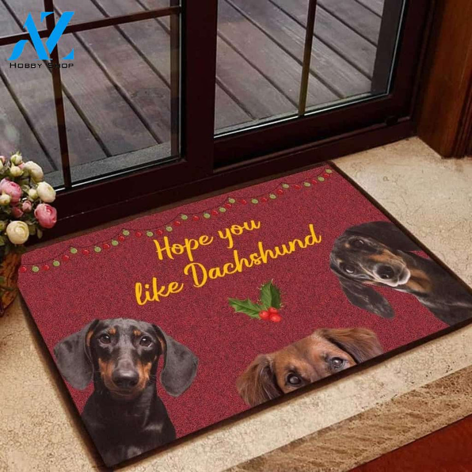 Dachshundog Hope You Like Dachshund Doormat