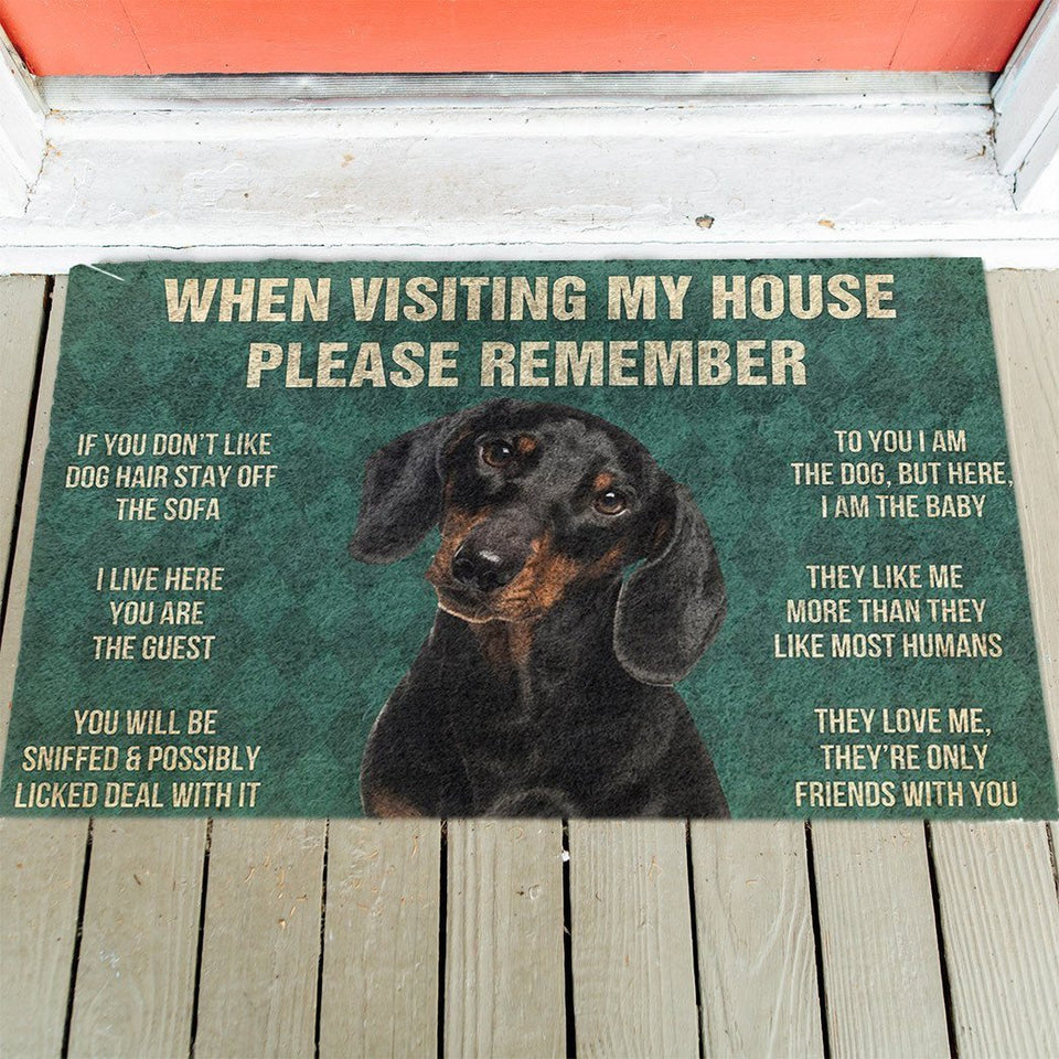 Dachshunds's Rules Doormat