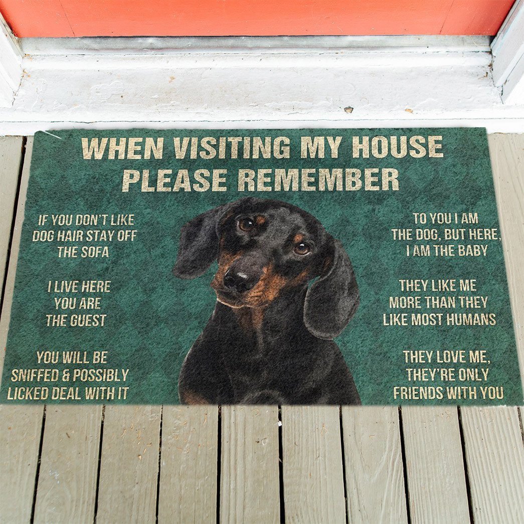 Dachshunds's Rules Doormat