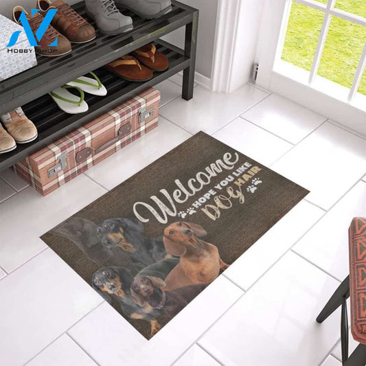TD 5 Dachshund's Hair Doormat | WELCOME MAT | HOUSE WARMING GIFT