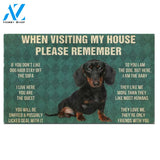 Dachshunds Puppy's Rules Doormat