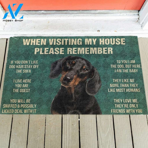 Dachshunds's Rules Doormat