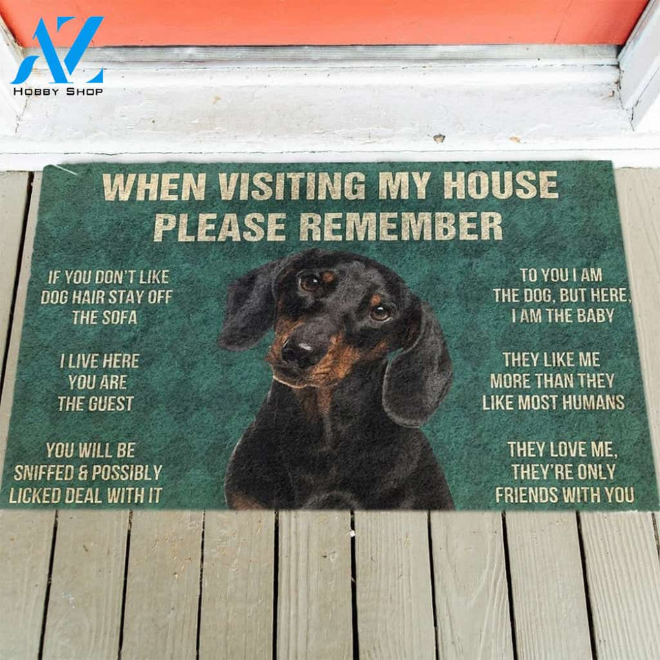 Dachshunds's Rules Doormat