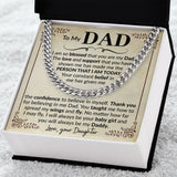 Dad Blessed Cuban Link Chain Necklace for Men