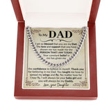 Dad Blessed Cuban Link Chain Necklace for Men
