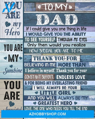 Dad Canvas From Daughter Full Size Canvas To My Dad If I Could Give You One Thing In Life