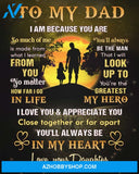 Dad Canvas From Daughter To My Dad I Am Because You Are So Much Of Me Is Made From What I Learned From You Yellow Canvas Wall Art Full Size