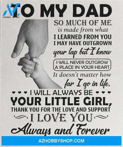 Dad Canvas To My Dad So Much Of Me Is Made From What Daughter Hands Canvas Wall Art Full Size